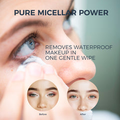 VIBEFICANT HydraGlow Micellar Cleansing Towelettes – Gentle Travel Gym Makeup Remover