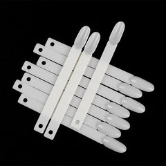 50pcs Nail Gel Polish Color Display Chart False Nails Tips Showing Card Shelf Clear White Nail Art Varnish Showing Chart Tools