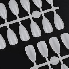 120pcs Almond Clear Natural Nail Color False Tipst Full Cover Fake Nail Tips