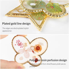 Resin Acrylic Color Palette False Nail Tips Drawing Nail Color Palette for Nail Color Mixing Display Manicure Polish Gel Tool