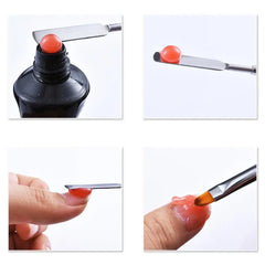 Double end Poly Nail Gel Brush UV Gel Polish Brush Builder Acrylic Gel Nail Art Painting Pen Manicure Nail Tips Tool