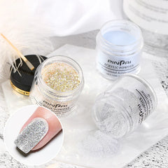 10ml Multi-Usages Nail Acrylic Powder Glitter for Nail Art Dipping Powder Nail Tip Extension Carving Adhesive Rhinestones