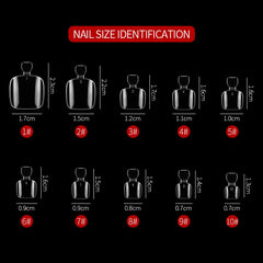 500pcs Clear Natural Fake Toe Tips UV LED Full Cover False Toenails Extension Foot Tips Flexible Resin Toenail Manicure Long Tip