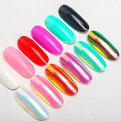Chrome Pearl Shell Powder Nail Art Glitter Pigment Unicorn Powder For Long Lasting Manicure Nail Tip Decoration Gel Polish