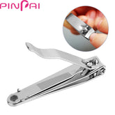 Nail Art Stainless Steel Nail Cutter Flat Clipper Fit for Finger & Toe Big Size Tips Trimmer Manicure Scissors Nail Care