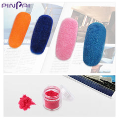 Velvet Glitter Powder Nail Art Soft Touch 10 Colors Nail Glitter Powder Bottled Velvet Matte Effect Manicure Decorations