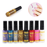 Holographic 3D Shiny Nail Glitter Polish Liner Brush Nails Lacquer Varnish Manicure Nail Art Paint Polish Decoration Tool