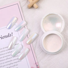 Chrome Pearl Shell Powder Nail Art Glitter Pigment Powder Shiny Long Lasting Manicure Nail Tip Decoration Gel Polish
