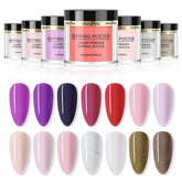 Shiny Nail Art Dipping Powder Glitter Chrome Rub Pigment Dipping Powder For Nail Tips Decoration Powder Glitter Manicure Dust