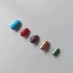 Taylor Swift's Eras Tour Nails Short Round Press On Nails