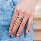 Vibeficant Glaze Pink Press on Nails Short Squoval Leopard Print