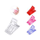 5/10pcs Transparent Nail Art Clips Gel Polish Fixed Extension Fingernail Building Tips Plastic Clamps Manicure Tools Nail Clip