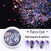 Nail Art Sequins Mixed Glitter Set Holographic Mirror Hexagon Sequin Flakes Nails Art Decorations Manicure Decorations