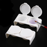 New Acrylic Double Hole Pens Cup Wash Pen Tools for Nails Art Fashion Nail Supplies for Professionals