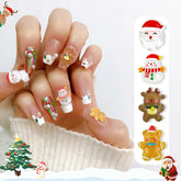 Charms 3D Christmas Nail Decorations Big Size Snowman Deer Winter Nail Art Decoration Accessories Festival DIY Decal Tools