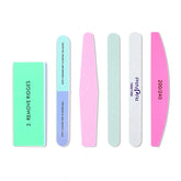 6pcs Nail Files 200\240 Nail Sanding Buffer Professional Nail Files UV Gel Polisher File Manicure Pedicure Set Nail Art Tools