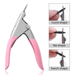 500pcs Long Coffin Stiletto French Fake Nails Kit Clear Half Full Cover Artificial False Nail Art Tips Set Kit With Glue
