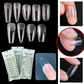 240pcs Press on Fake Nails Semi-Frosted Coffin Artificial False Nails Acrylic UV Gel Fake Nails Art Tips For Extension