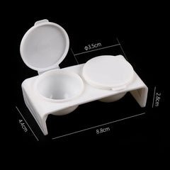 New Acrylic Double Hole Pens Cup Wash Pen Tools for Nails Art Fashion Nail Supplies for Professionals