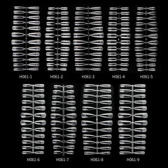 240pcs Press on Fake Nails Semi-Frosted Coffin Artificial False Nails Acrylic UV Gel Fake Nails Art Tips For Extension