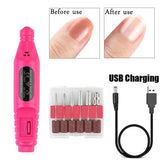 Professional Nail Drill Machine Electric Manicure Milling Cutter Set Nail Files Drill Bits Gel Polish Remover Tools