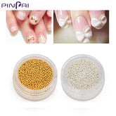 Nail Art Steel Ball Gold Silver Caviar Small Beads DIY Manicure Decorations Beads Glitter 3D Nail Beauty Accessories