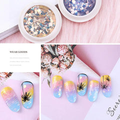 Nail Art Sequins Mixed Glitter Set Holographic Mirror Hexagon Sequin Flakes Nails Art Decorations Manicure Decorations