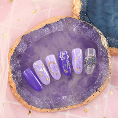 Wholesale Round Resin Agate Stone Nail Color Palette Gel Polish Pallet Mixing Paint Plate Manicure For Nails Art Display