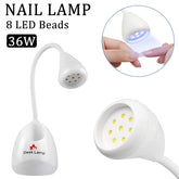 36W Rotatable Nail Dryer Fast Nail Drying Lamp For Manicure UV LED Lamp For Nails Storage Pen Holder Curing All Gel Nail Polish