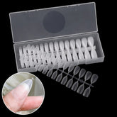 270PCS Long Coffin False Nail Art Tips ABS Full Cover Water Drop Artificial Fake Nails Tips UV Gel Nail Manicure Tools