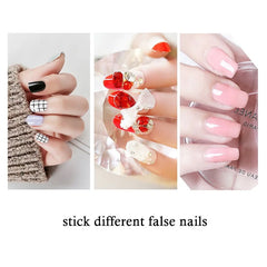 5/10 Sheets Waterproof Double-Side False Nails Adhesive Tabs Stickers For Press On Fake Nail Tips Jelly Sticker Manicure Glue