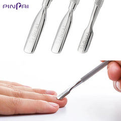 Stainless Steel Nail Cuticle Pusher UV Gel Polish Remover Double Sided Dead Skin Trimmer Cleaner Pedicure Manicure Tools