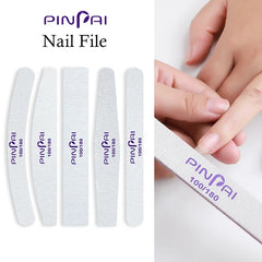 5Pcs/set 100/180 Grits Nail Files Manicure Pedicure Buffer Block Nail Art Tips UV Gel Polisher File Double Side Nail Tool
