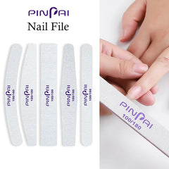 100/180 Grits Nail Files Set Manicure Pedicure Buffer Block Nail Art Tips UV Gel Polisher File Double Side Nails Tool Kit