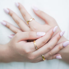 Vibeficant Glaze Light Pink Press on Nails Medium Round French Design