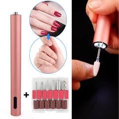 Electric Mini Nail Drill Pen Machine 12000rpm Portable Nail Drill Pen LED Manicure Pedicure Nail Polisher Grinding Device Tools