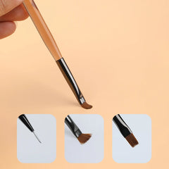 Acrylic Handle Nail UV Gel Liner Brush Drawing Pen Painting Stripes Flower Manicure Nail Art Tools