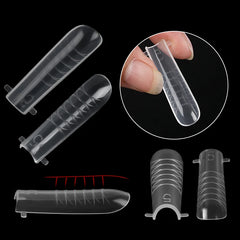 120pcs Dual Forms Nails Poly Building Gel Mold Nail Form Extension Builder UV Gel Fake Nail Tips Manicure Mold False Tips Tool
