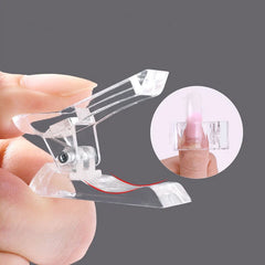 5/10pcs Transparent Nail Art Clips Gel Polish Fixed Extension Fingernail Building Tips Plastic Clamps Manicure Tools Nail Clip