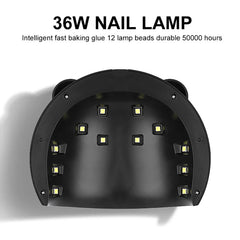 36W 12 LED Nail Drying Lamp For Nails UV Light Gel Polish Manicure Cabin Led Lamps Nails Dryer Machine Professional Equipment