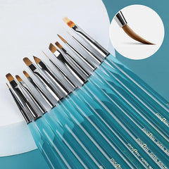 Nail Brush Nail UV Gel Liner Brush Drawing Pen Painting Stripes Flower Manicure Nail Art Tools