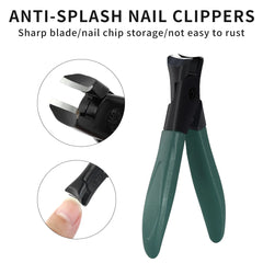 Anti-splash Nail Clipper Stainless Steel Fake Nails Cutter Trimmer Clipper Hard Thick Fake Nails Trimming Clipper Manicure Tools