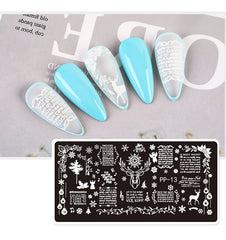 12*6cm Nail Art Templates Stamping Plate Design Flower Animal Glass  Lace Stamp Templates  Sticker