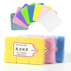 Lint Free Nail Cleaning Cotton Wipes Towel Remover Pads For Nail Polish Remover Wraps Clean Nail Gel Varnish Removing Tools