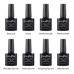 7.5ml Reinforcement Gel Top Coat Base Coat Nail Prep Nail Primer Enhanced Nail Art Thickness Base Gel Super Bright Top Coat  Manicure