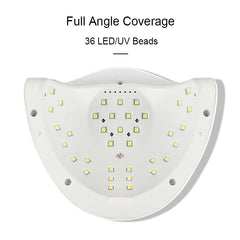 72W SUN X5 PLUS UV LED Lamp Nail Dryer Nail UV LED Gel Cured Dryer Intelligence Sensing Nail Drying Lamp Machine For Care Tool