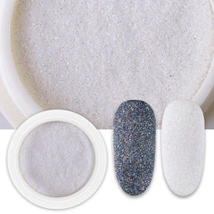 Nail Art Shinning  Silver Nail  Glitter Powder White UV Gel Polish Chrome Pigment  Nails Art Decoration