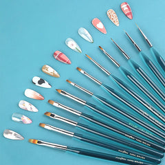 Nail Brush Nail UV Gel Liner Brush Drawing Pen Painting Stripes Flower Manicure Nail Art Tools