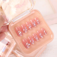 Transparent False Nails Press On Gift Case Flip Jewelry Decorations Storage Case Fake Nails Tips Container Packing Tools