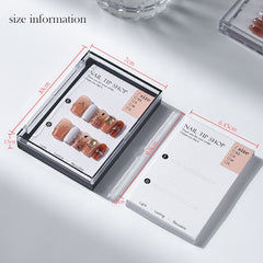 Press On Nails Fake Nails Plastic Clear Box Package Paper Card
